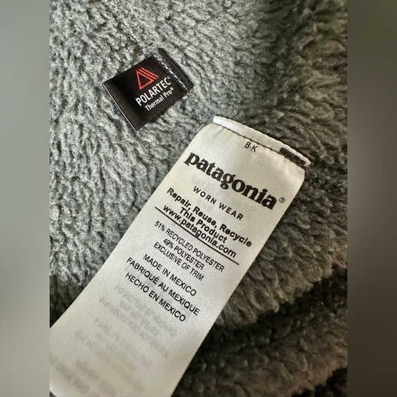Patagonia Womens Pullover Gray Synchilla Fuzzy Fleece 1/4 Zip Size‎ Small - Picture 9 of 11